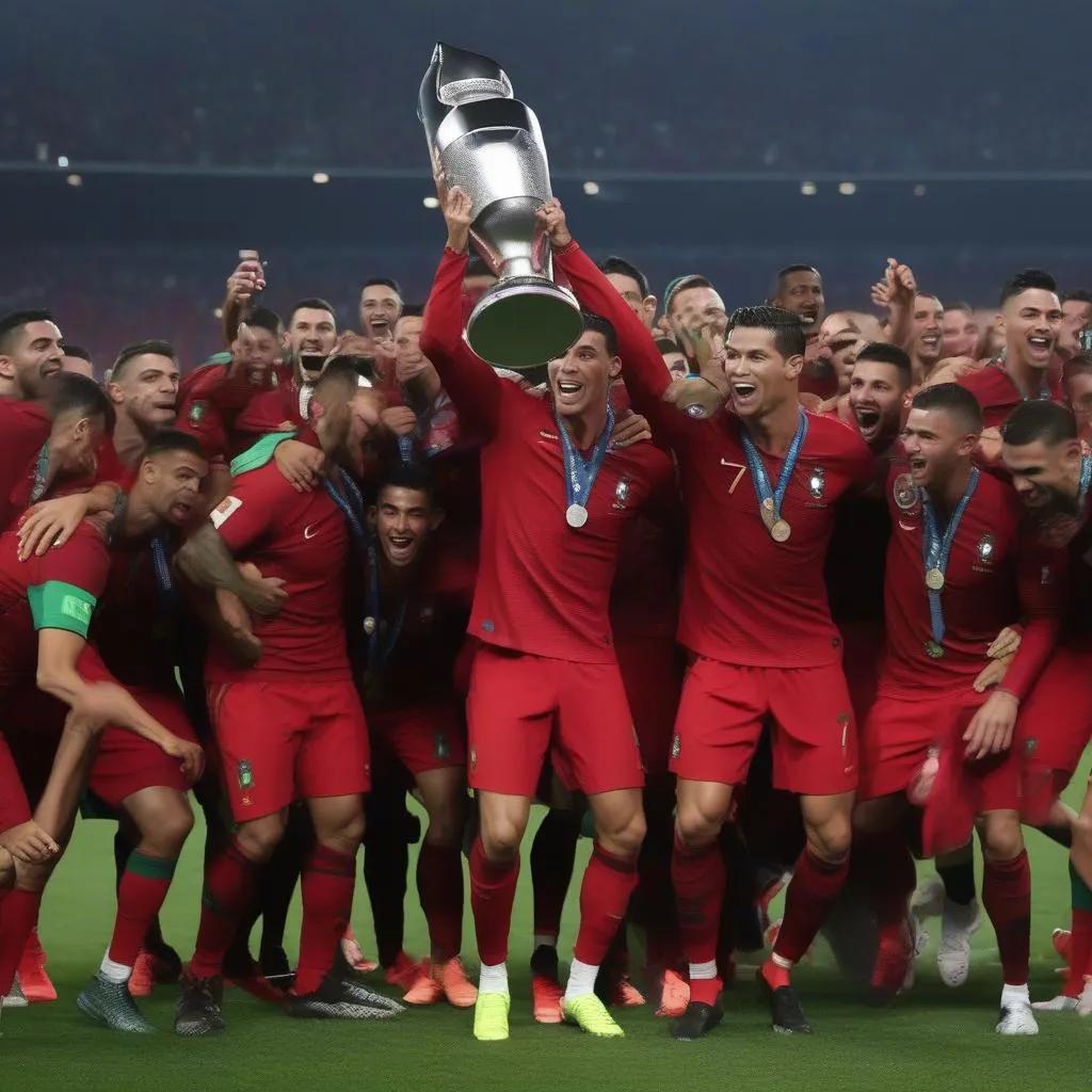 Ronaldo cùng đồng đội vô địch Nations League