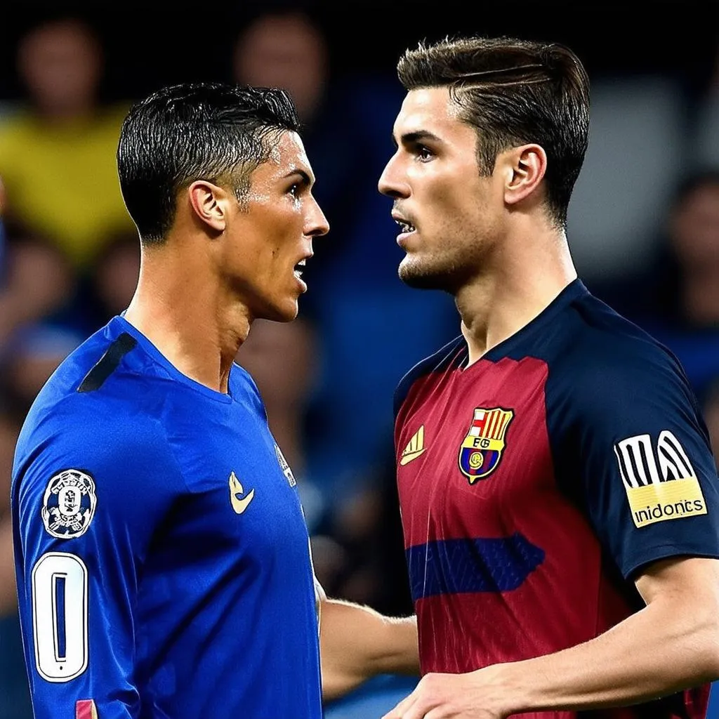 Ronaldo và Messi đối đầu