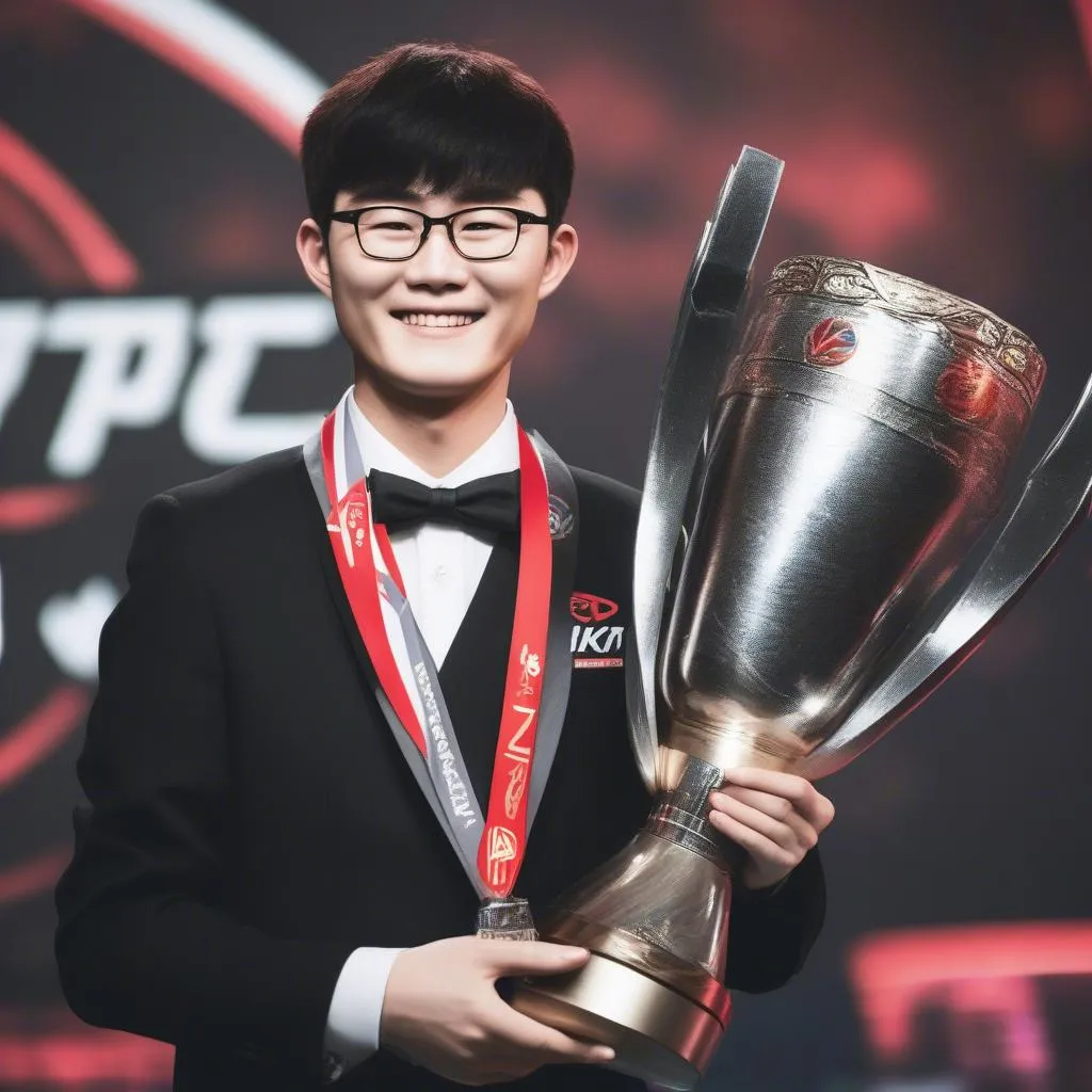 SKT T1 - Faker nâng cao chiếc cúp vô địch