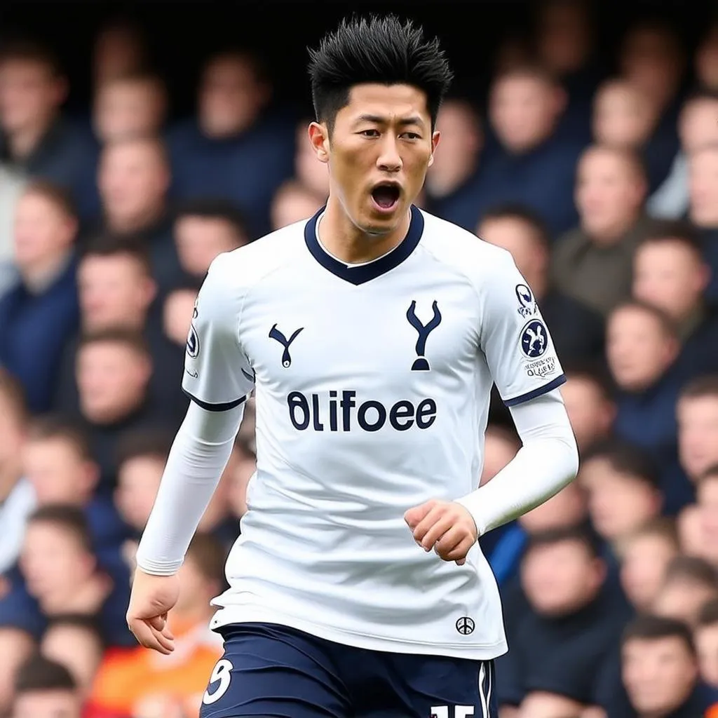 Son Heung Min thi đấu cho Tottenham Hotspur