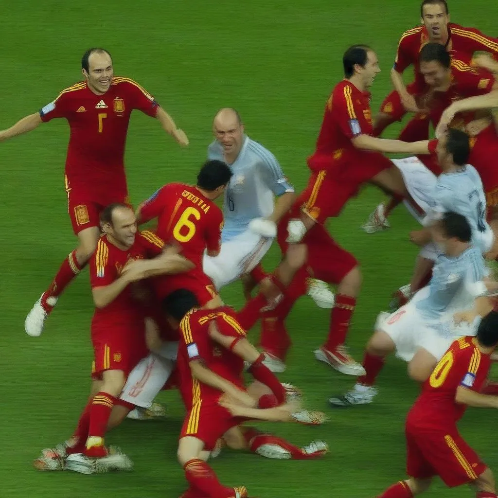 Andrés Iniesta ghi bàn thắng quyết định giúp Tây Ban Nha vô địch World Cup 2010