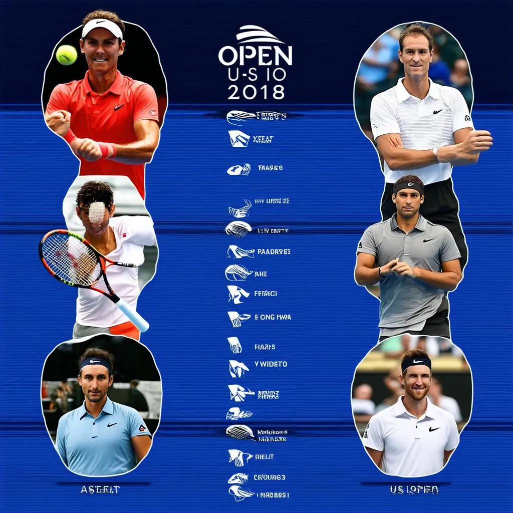 Danh sách các tay vợt tham dự US Open 2018