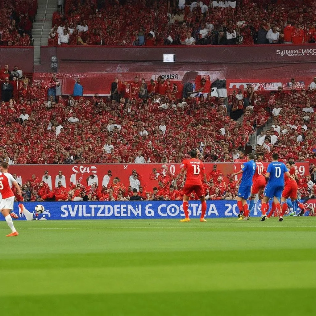 Trận đấu Thụy Sĩ vs Costa Rica World Cup 2018