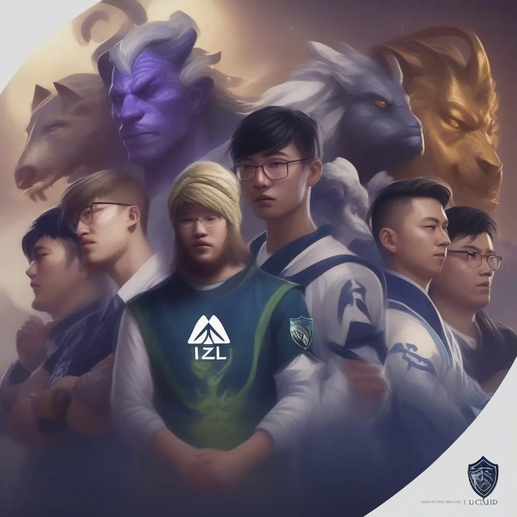 Hình ảnh về OG và Team Liquid trong trận chung kết TI 9