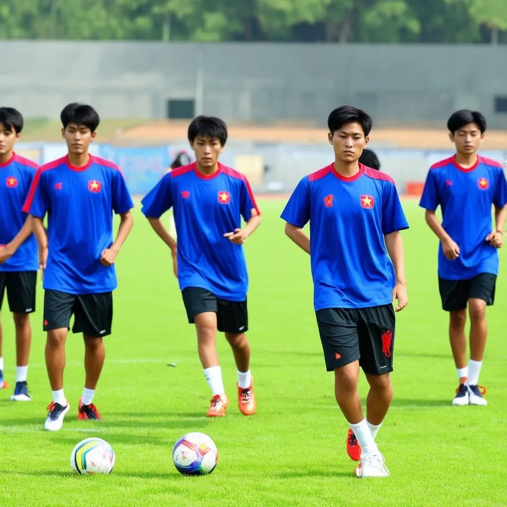 U16 Việt Nam Chuyên Tập Luyện