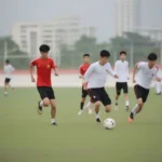 U17 Việt Nam Tập Luyện