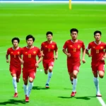 U19 Việt Nam thi đấu