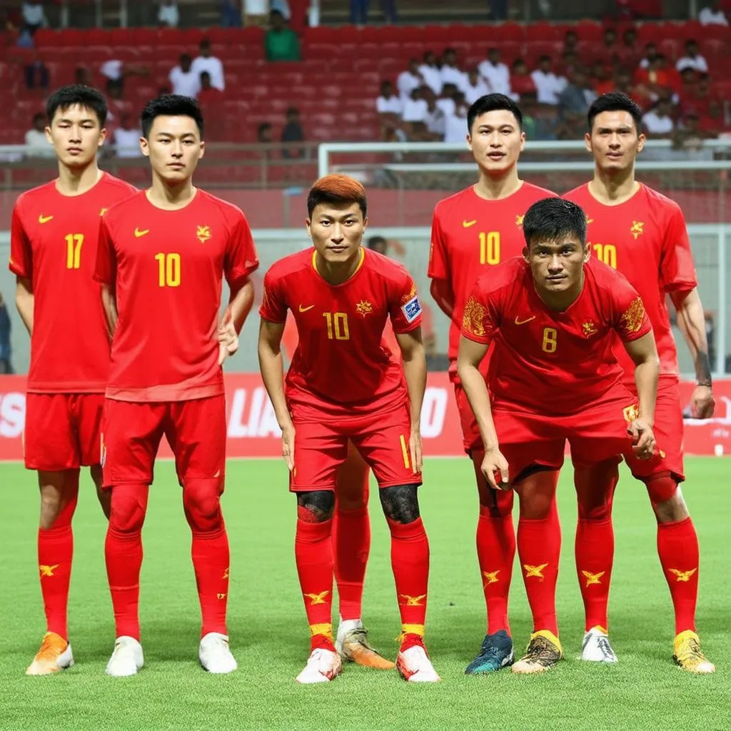 U22 Việt Nam và U22 Indonesia trong trận chung kết