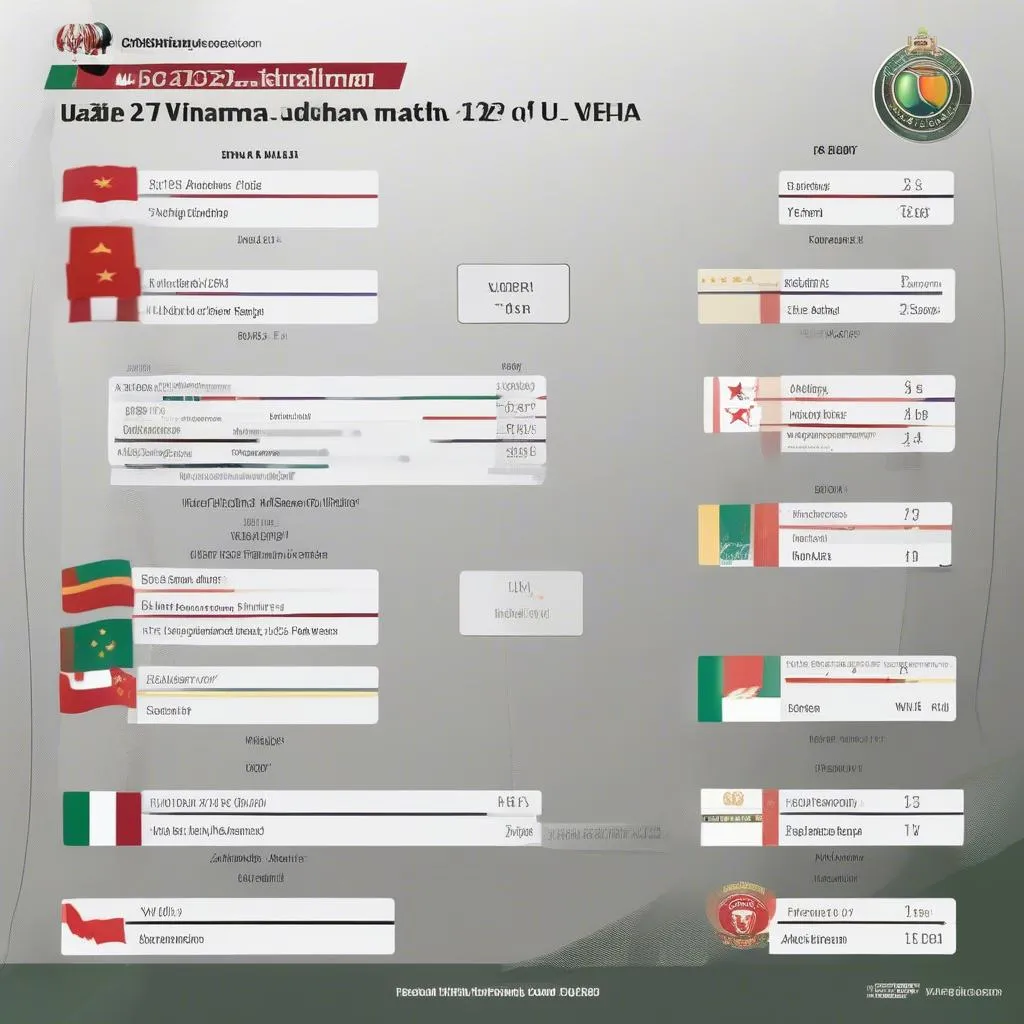 Lịch thi đấu U22 Việt Nam vs U22 UAE: Cập nhật mới nhất