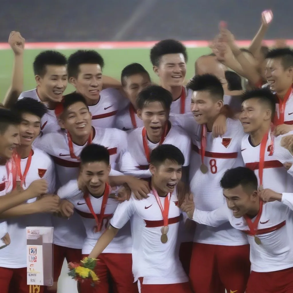 Đội tuyển U23 Việt Nam giành huy chương đồng tại giải vô địch bóng đá U23 Châu Á 2016