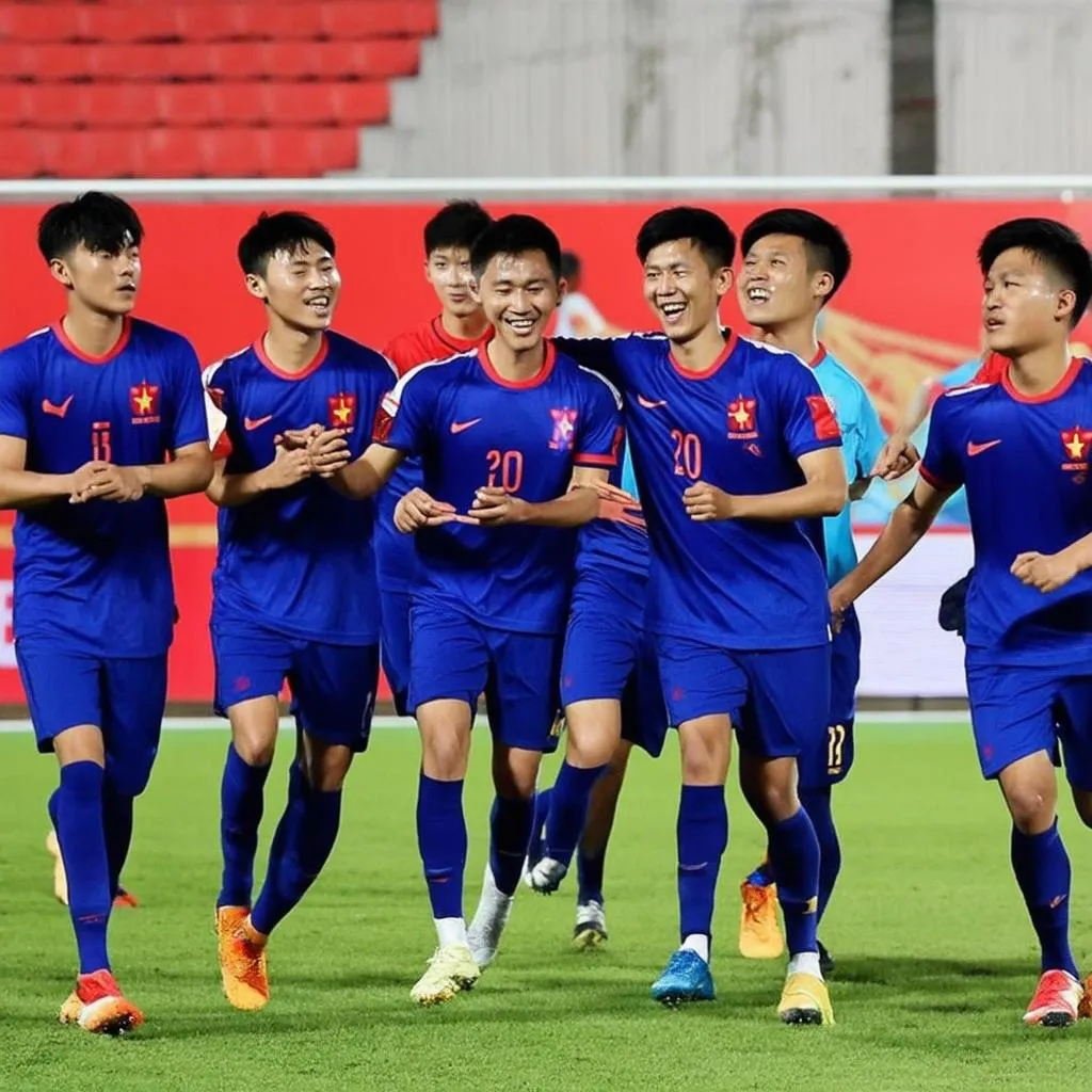 U23 Việt Nam ở tứ kết U23 Châu Á 2018