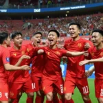 U23 Việt Nam ăn mừng bàn thắng tại SEA Games 28