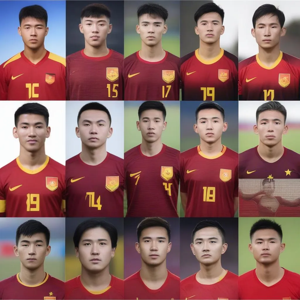 Hình ảnh các cầu thủ U23 Việt Nam tại World Cup 2022