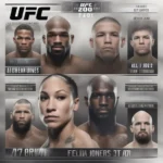 Lịch thi đấu UFC 240 với thông tin đầy đủ về các trận đấu chính và phụ