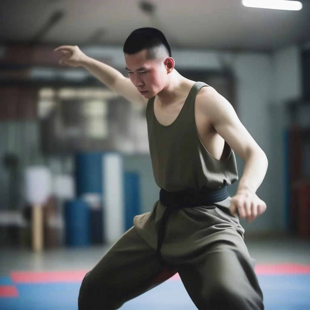 VĐV Wushu Việt Nam luyện tập với cường độ cao