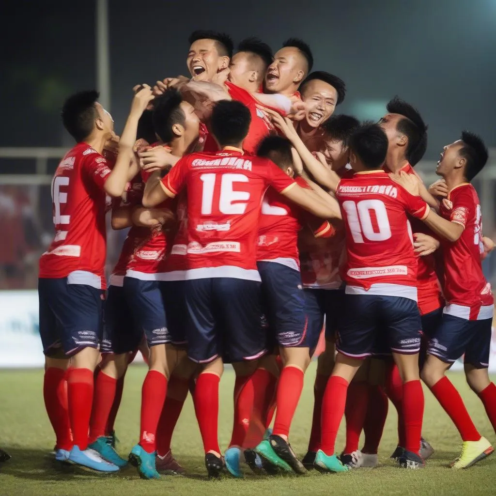 Hình ảnh đội vô địch V-League 2016 Hải Phòng