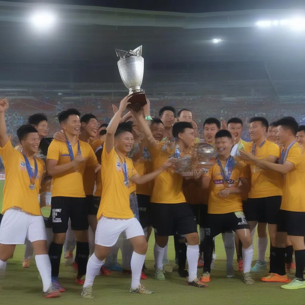 V-League 2017: Quảng Nam FC nhận phần thưởng