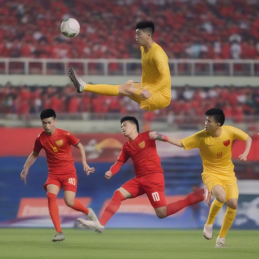 Hình ảnh đội tuyển Việt Nam thi đấu tại King's Cup 2019