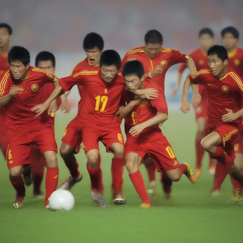 Hình ảnh đội tuyển Việt Nam thi đấu ở AFF Cup 2010