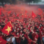 Cảnh tượng người hâm mộ Việt Nam vỡ òa trong niềm vui chiến thắng AFF Cup 2018