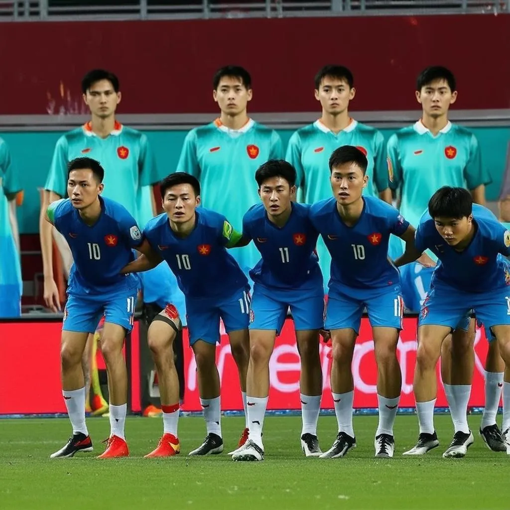 Trận đấu bán kết ASIAD 2018 giữa Việt Nam và Hàn Quốc