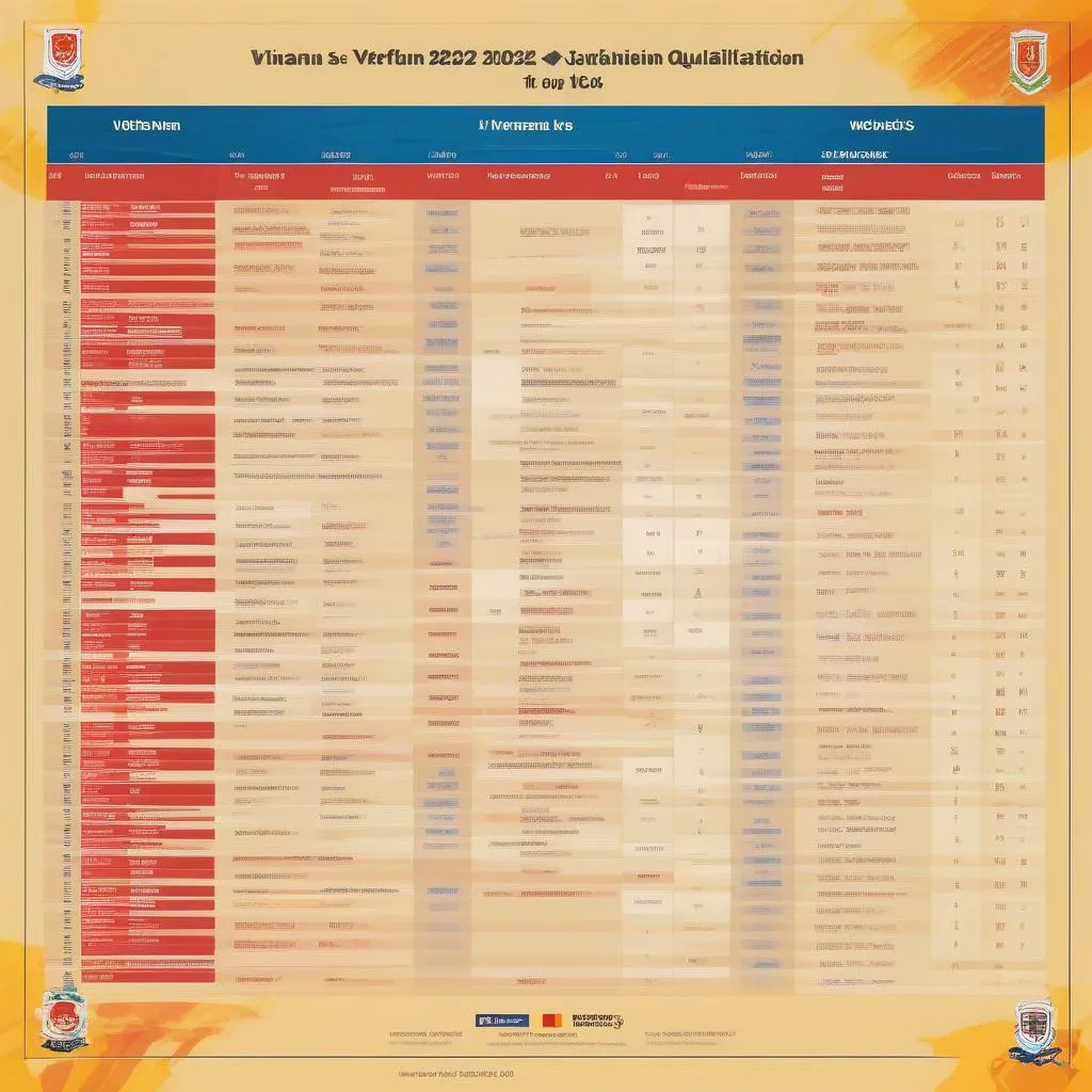 Lịch Thi Đấu Vòng Loại World Cup 2022 của Việt Nam