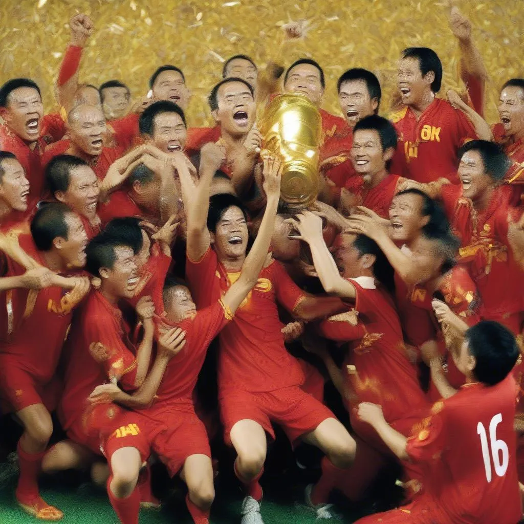 Hình ảnh đội tuyển Việt Nam vô địch AFF Cup 2008