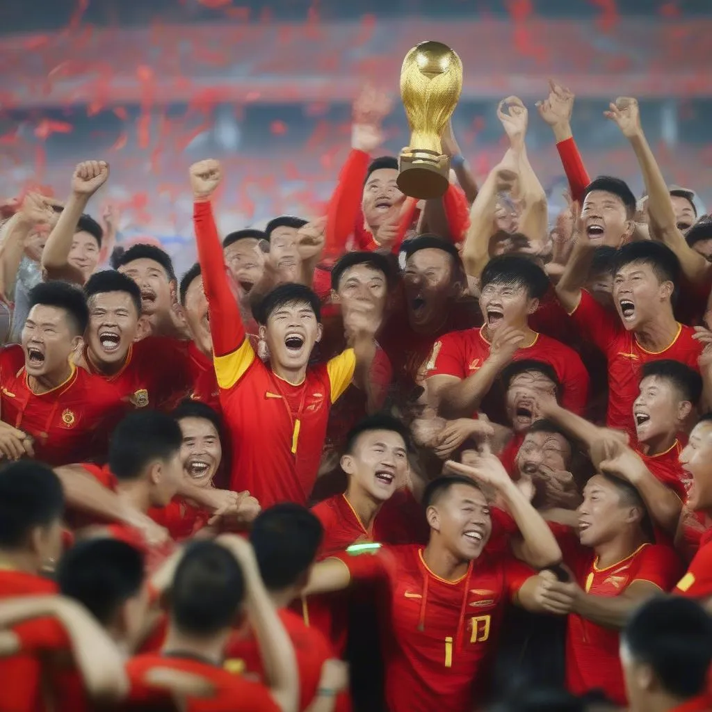 Hình ảnh đội tuyển Việt Nam vô địch AFF Cup 2018