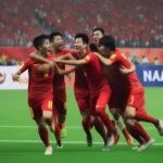 Hình ảnh trận đấu Việt Nam vs Syria tại Asian Cup 2018