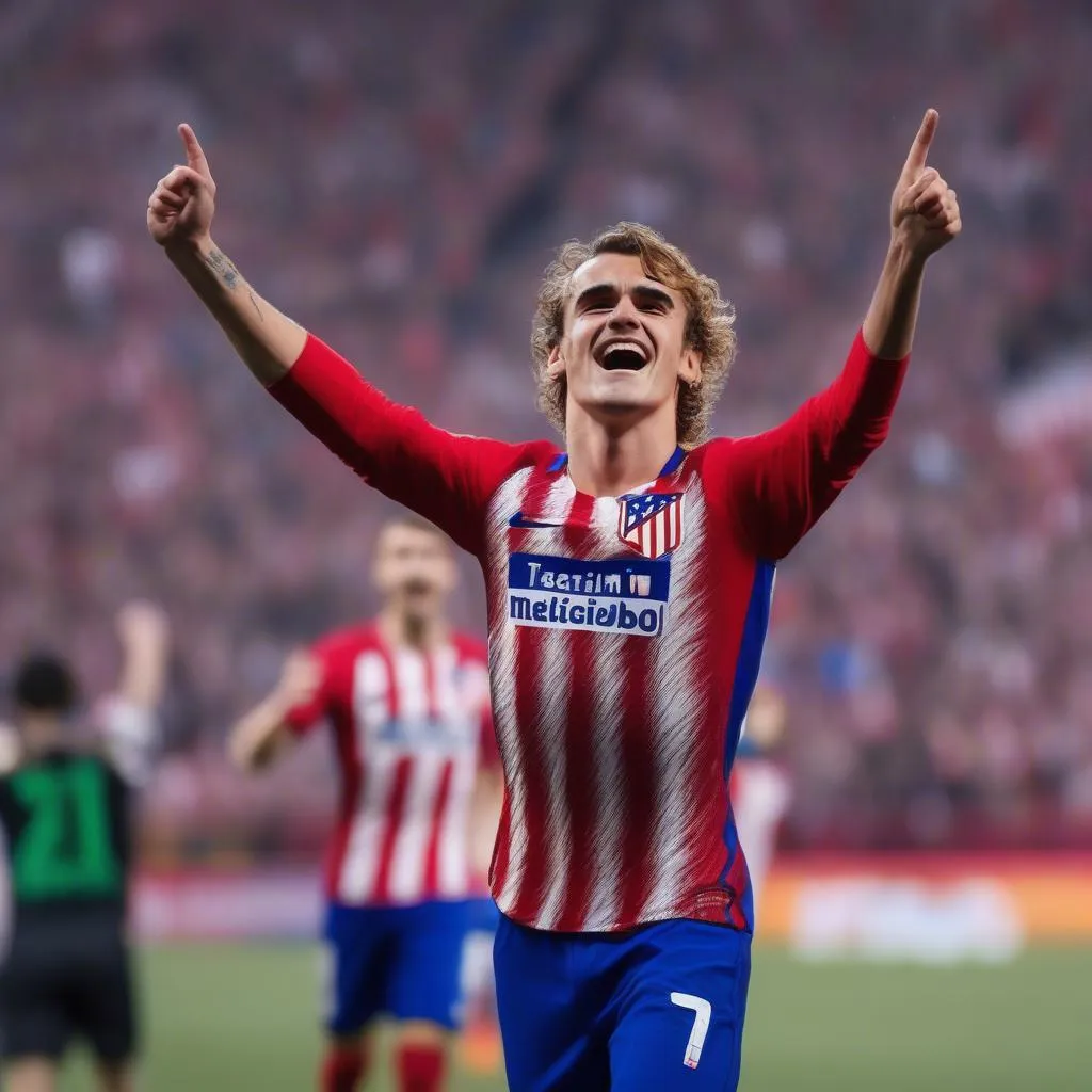 Antoine Griezmann ghi bàn trong trận chung kết C2 2018