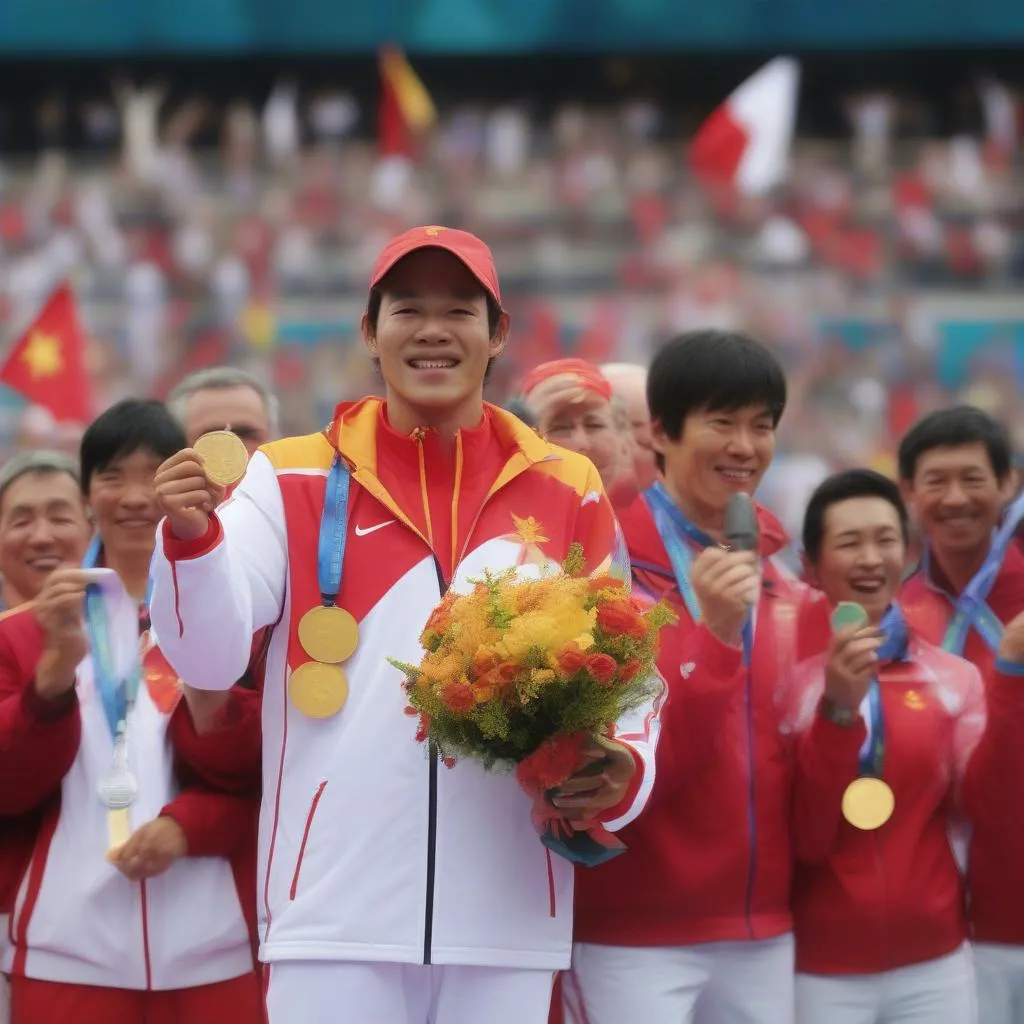 Vận động viên Việt Nam giành huy chương vàng tennis Olympic 2012