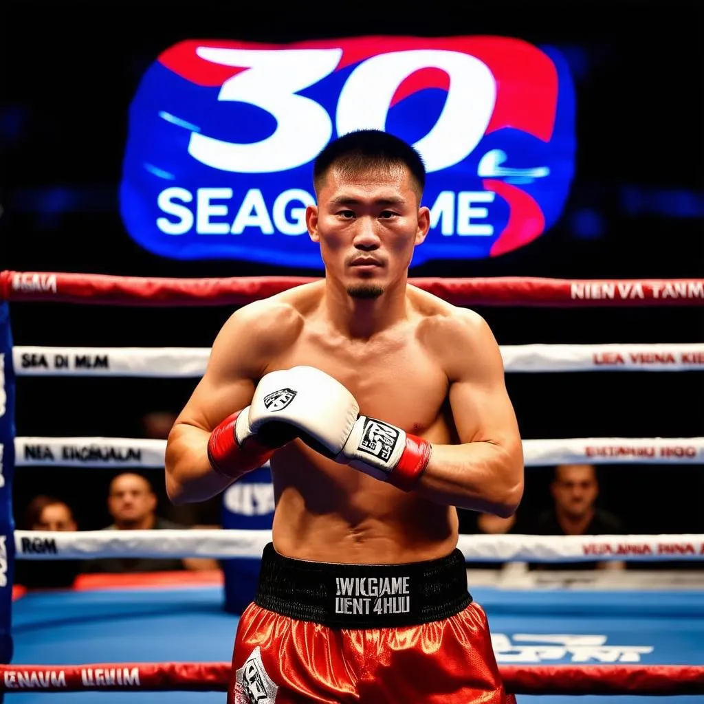 Võ sĩ Việt Nam thi đấu boxing Seagame 30