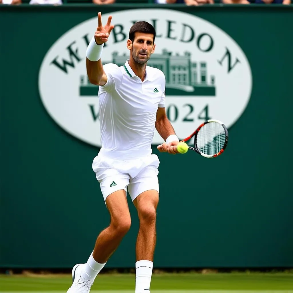 Novak Djokovic Wimbledon 2024