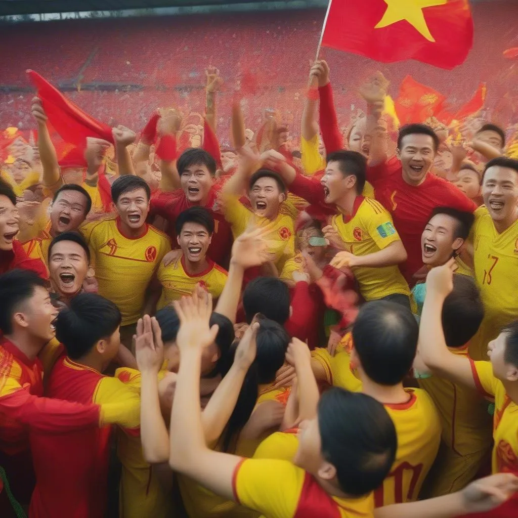 Hình ảnh đội tuyển Việt Nam thi đấu vòng loại World Cup 2026