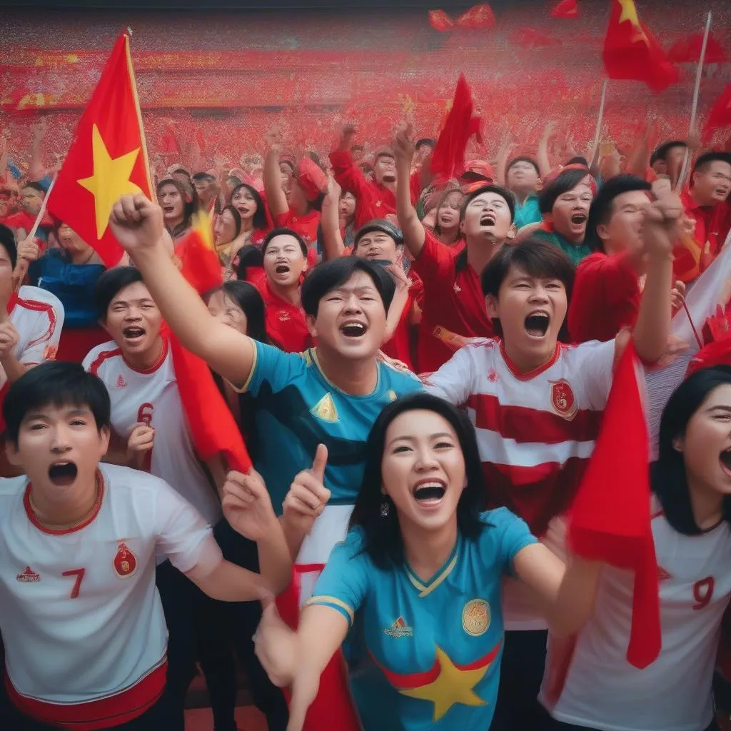 Cổ động viên Việt Nam cuồng nhiệt với World Cup