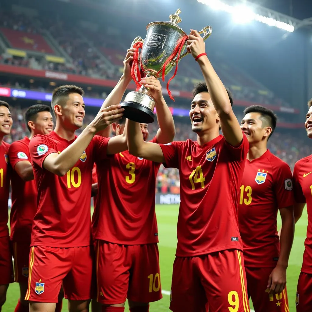 Hình ảnh đội tuyển Việt Nam vô địch AFF Cup 2018