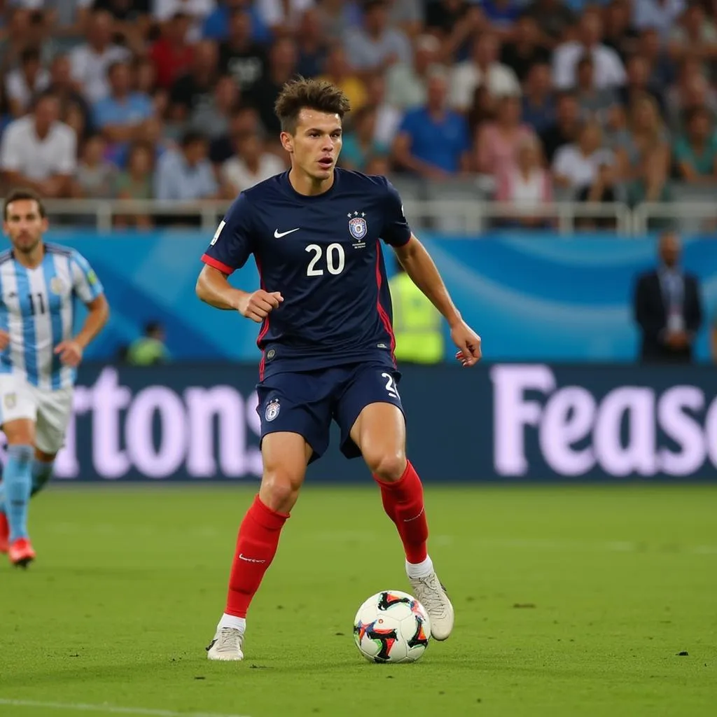 Pavard ghi bàn vào lưới Argentina