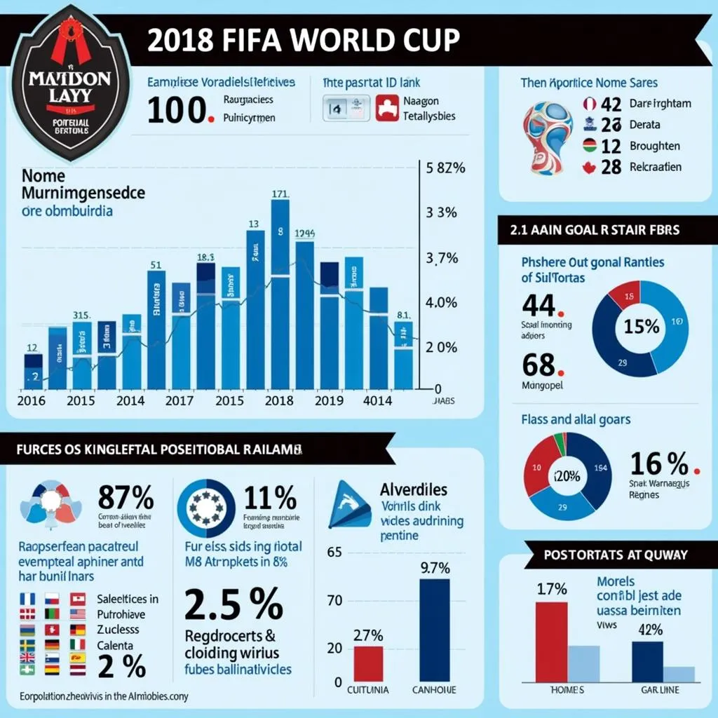 Biểu đồ và số liệu thống kê World Cup 2018