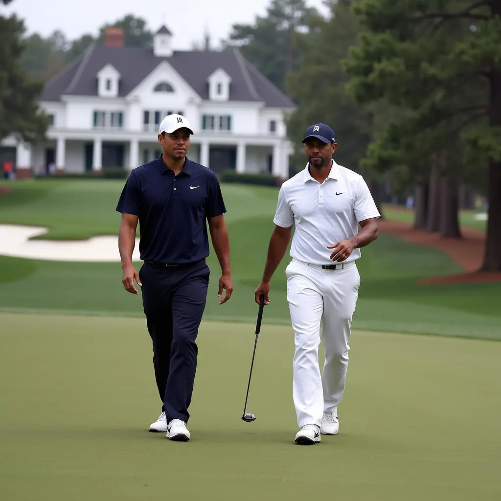 Brooks Koepka và Tiger Woods cạnh tranh quyết liệt tại Masters 2019