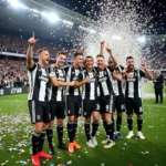 Cầu thủ Juventus ăn mừng chức vô địch