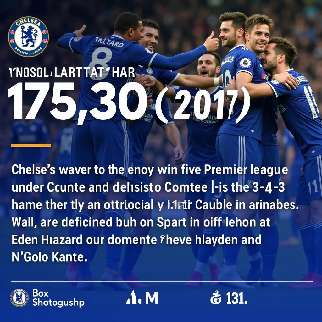 Hình ảnh Chelsea vô địch Ngoại Hạng Anh 2016-2017