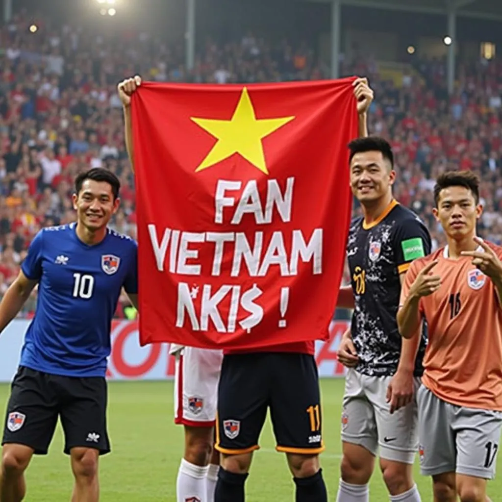 Cổ vũ U23 Việt Nam vòng loại U23 Châu Á