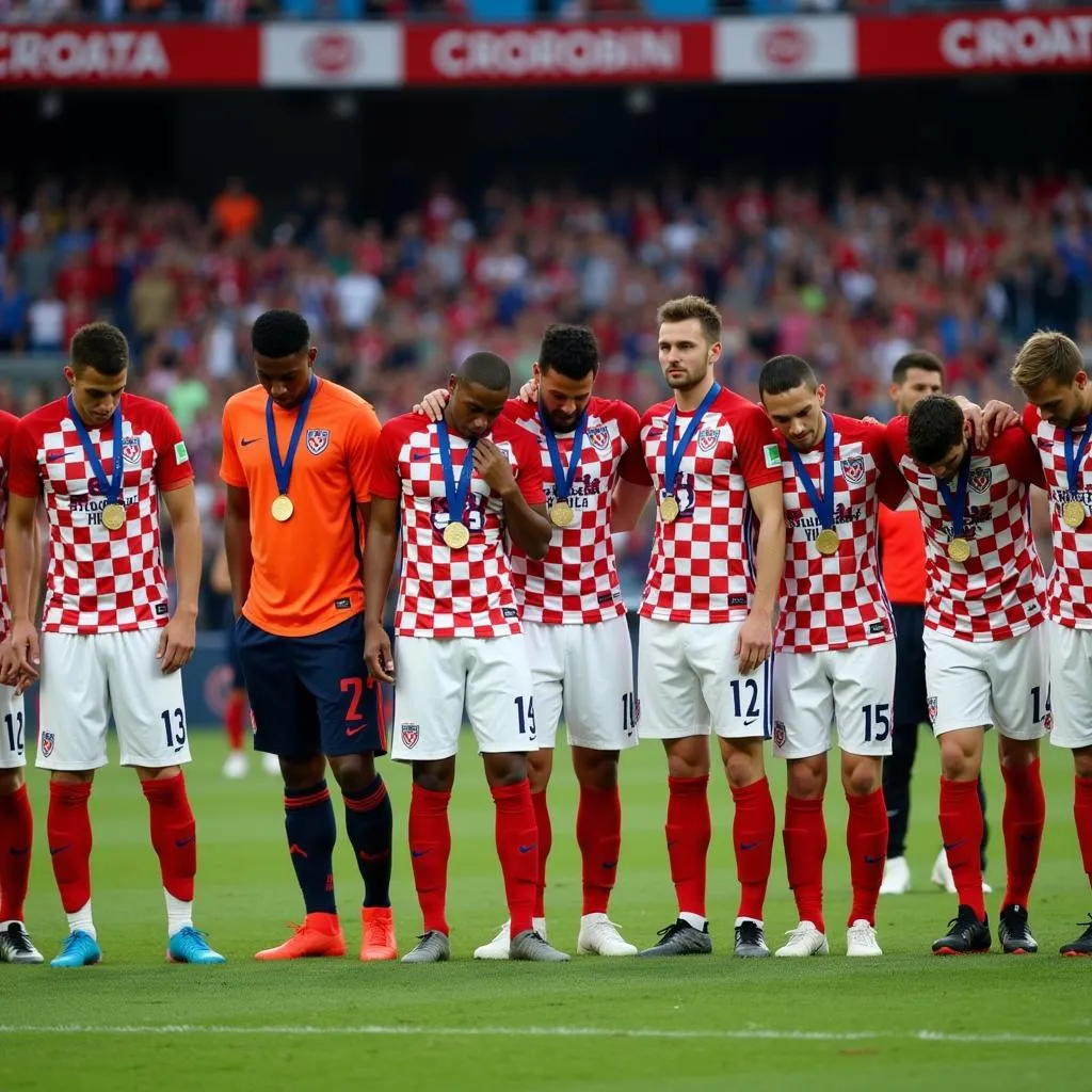 Croatia's disappointment after losing to France