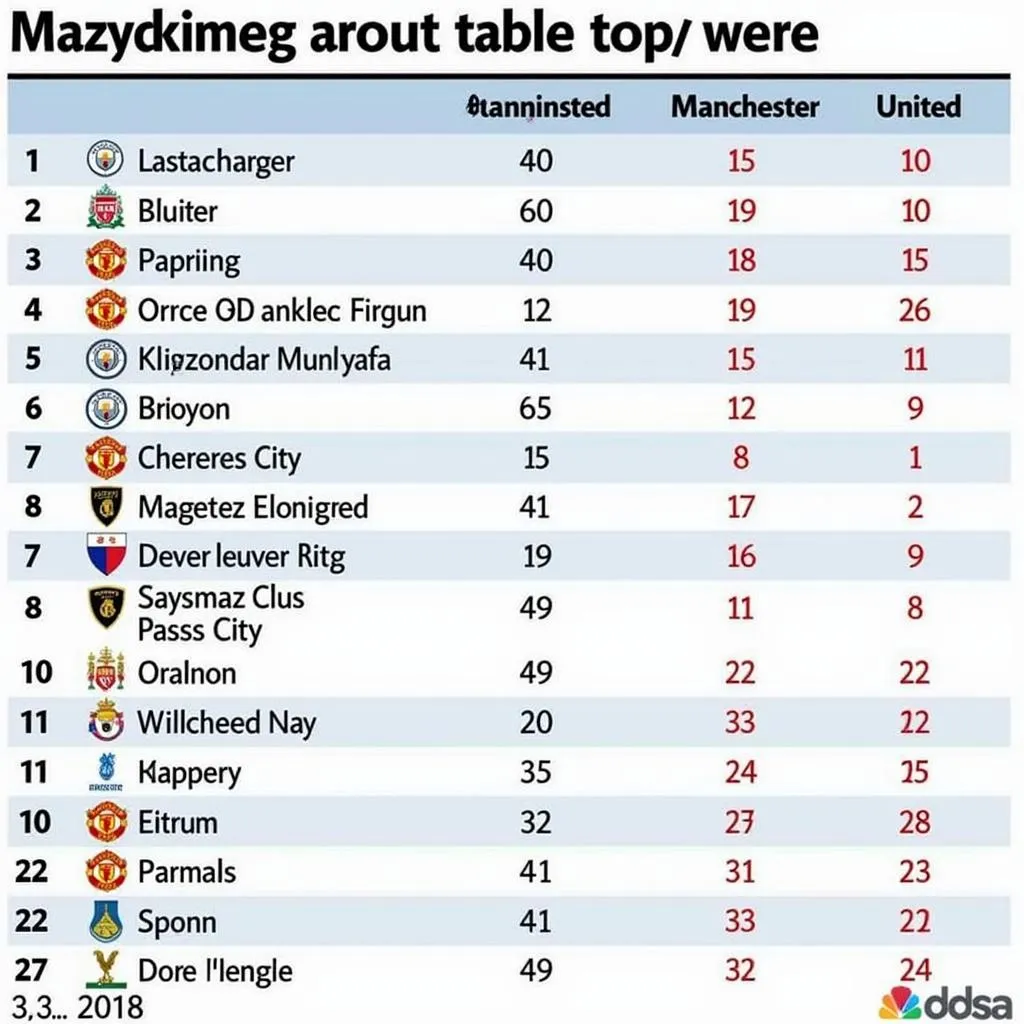 Top of the Table Clash