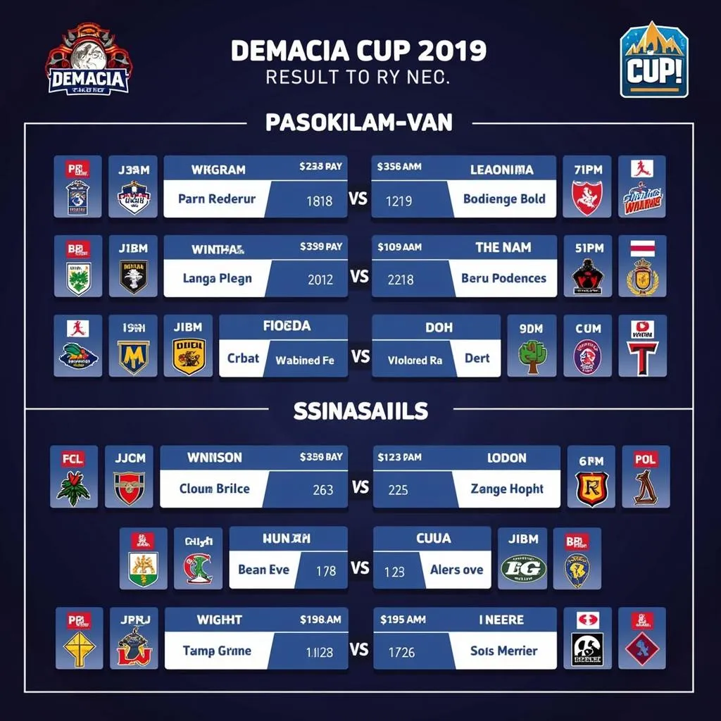 Lịch thi đấu và kết quả Demacia Cup 2019