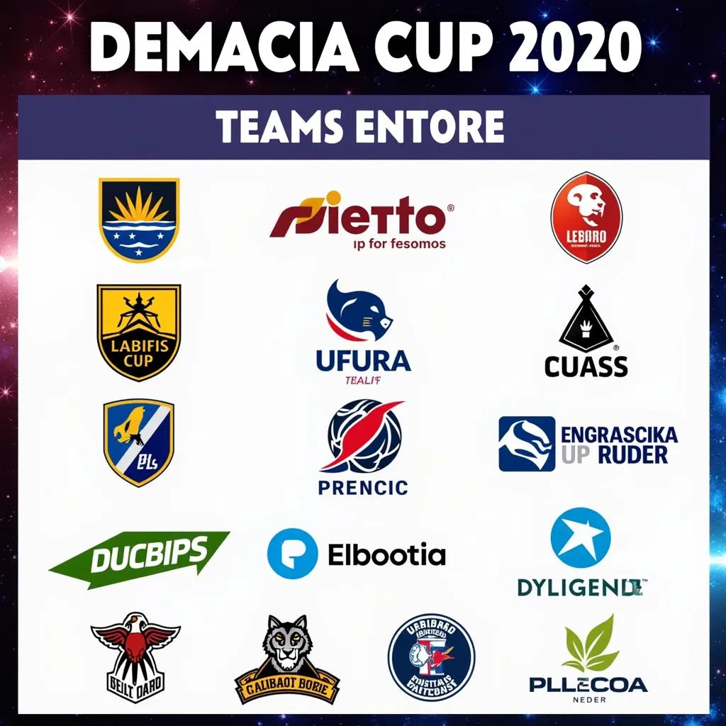 Hình ảnh về các đội tuyển tham gia Demacia Cup 2020