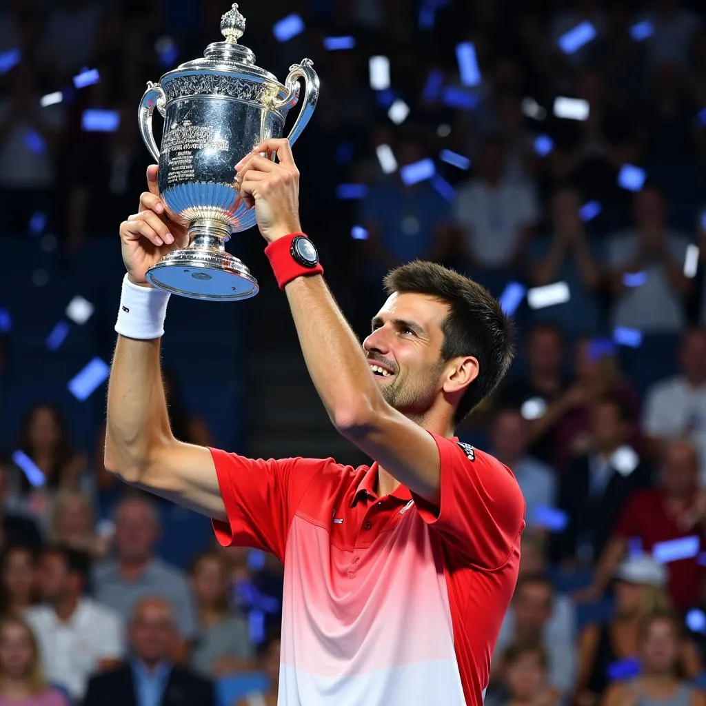 Djokovic nâng cao cup vô địch Australian Open 2020