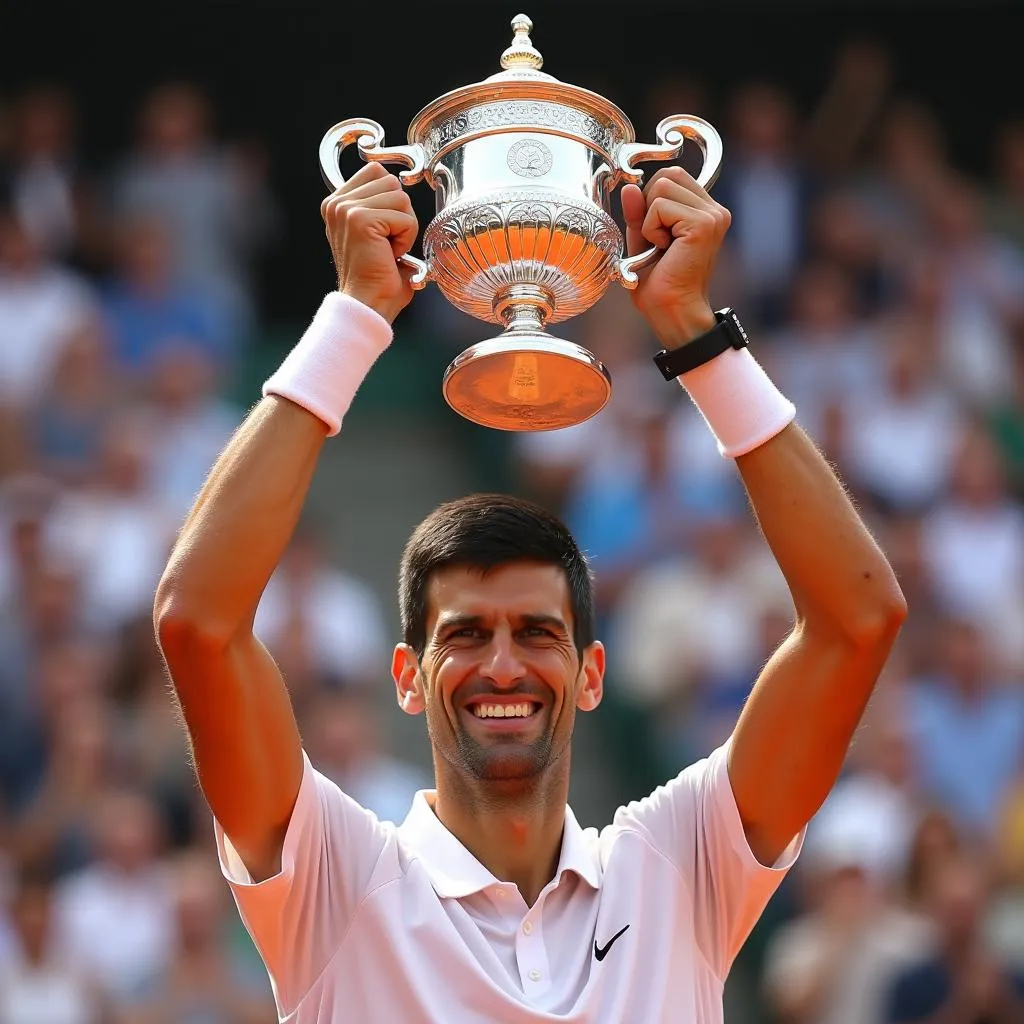 Djokovic nâng cúp vô địch Roland Garros