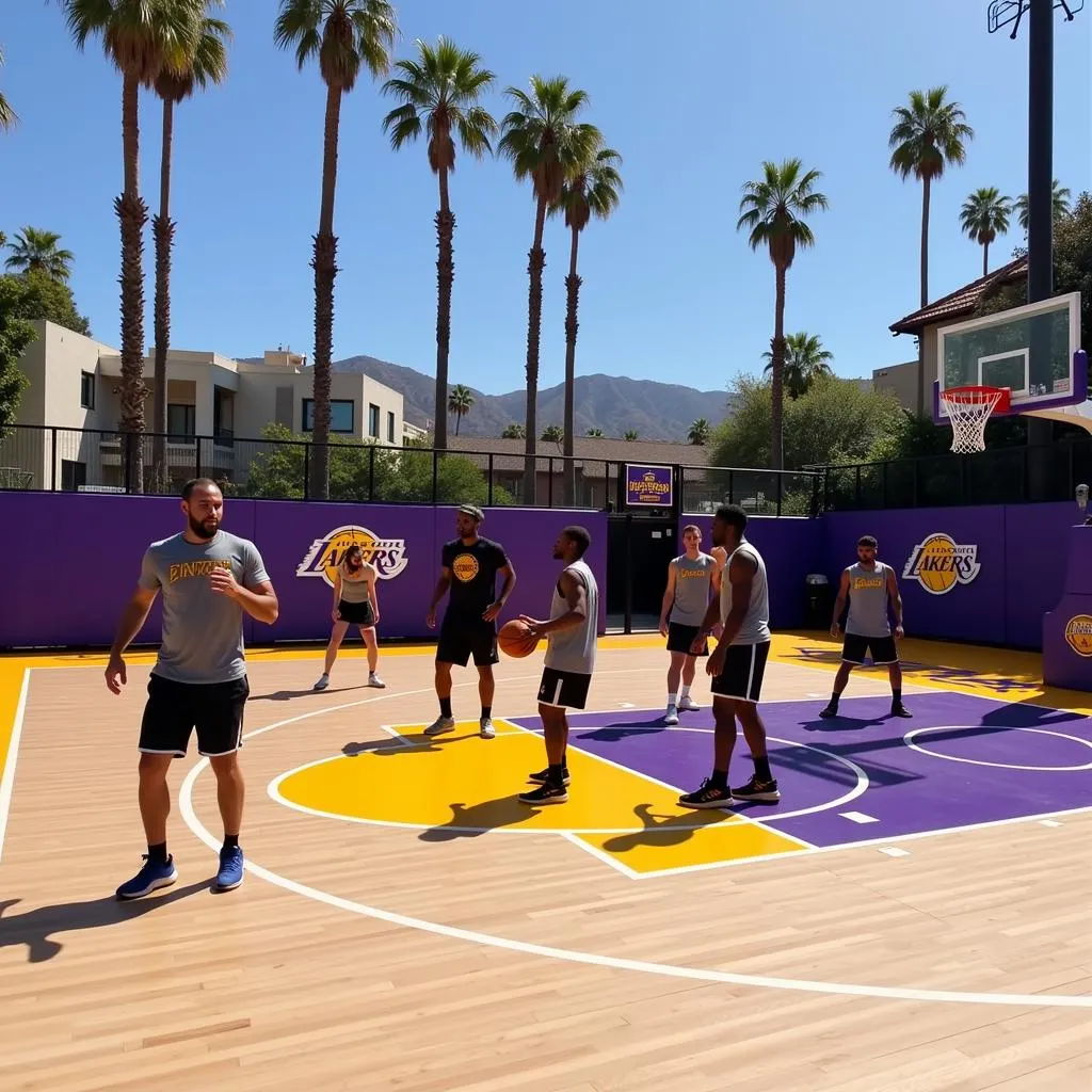 Đội hình Lakers chuẩn bị cho mùa giải mới