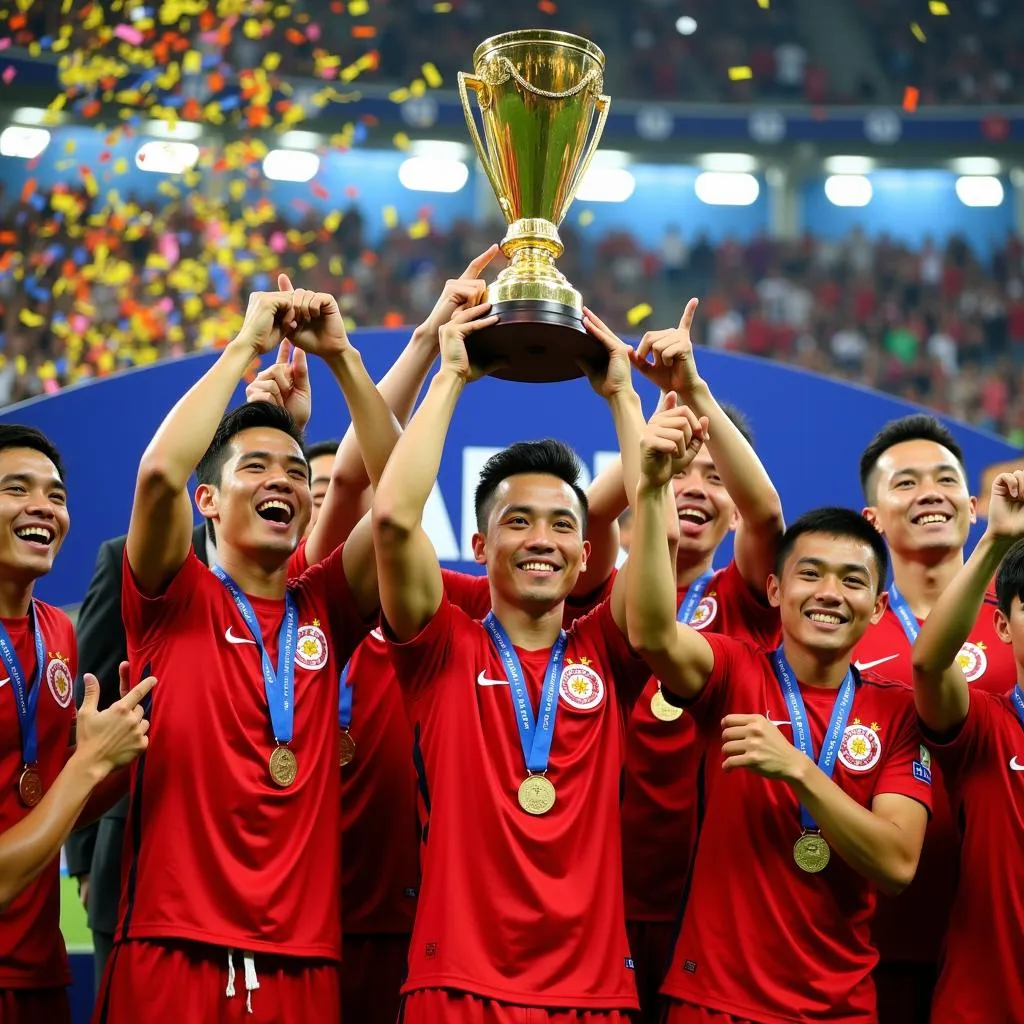 Đội tuyển Việt Nam nâng cúp vô địch AFF Cup 2019